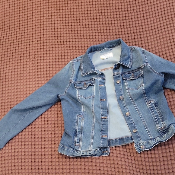 Time and Tru Other - Time and Tru Size 12-14 (Girl) Kids Blue Jean Jacket